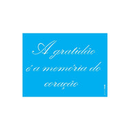 Stencil Opa 15x20cm - Frase a Gratidão - 2498