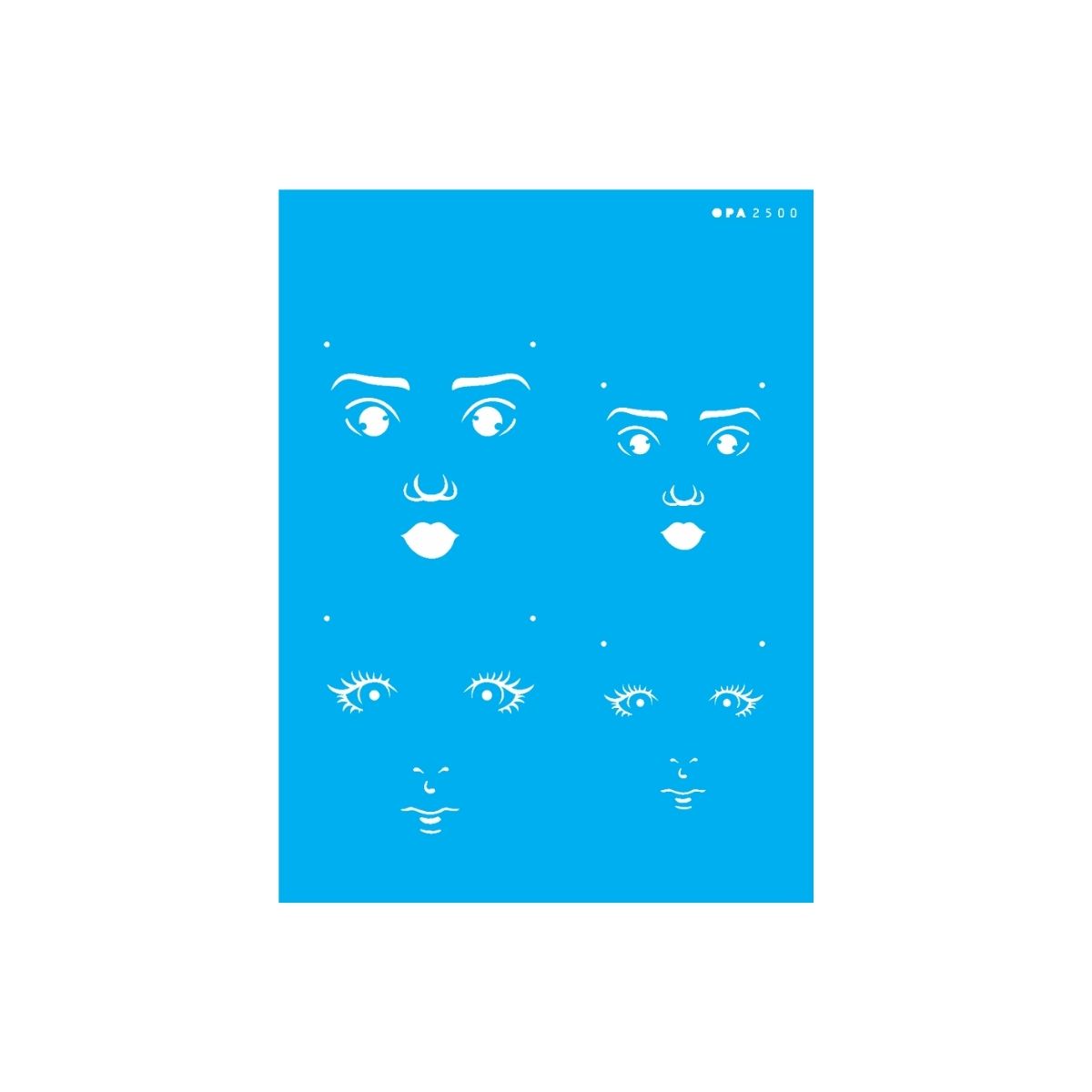 Stencil Opa 15x20cm - Rosto Boneca I - 2500