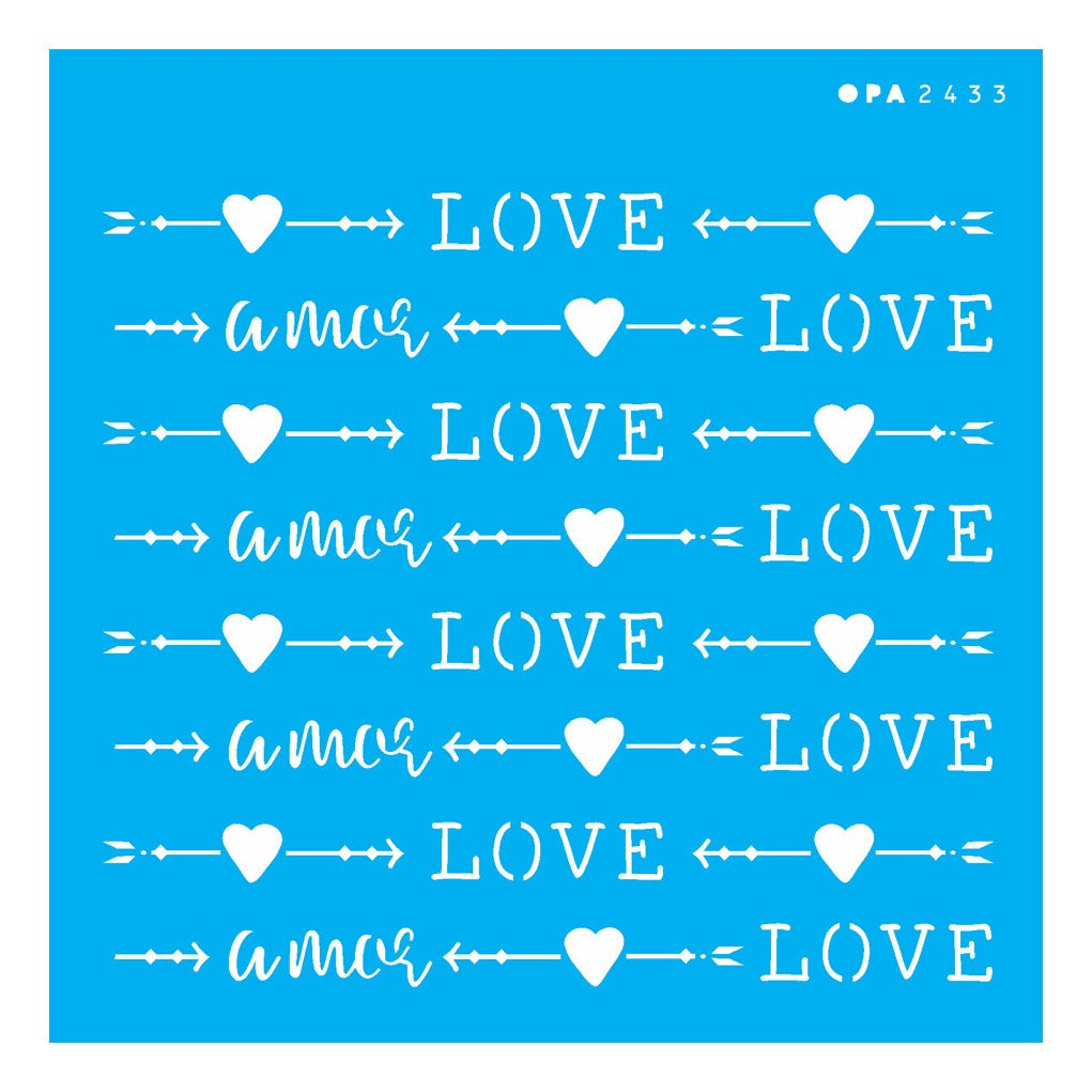 Stencil Opa 14x14cm - Estamparia Love - 2433
