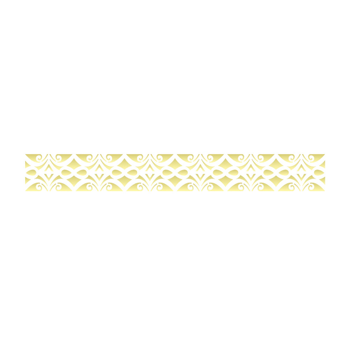 Stencil Arabesco Colonial Ii 4x30cm para Pintura Decorativa e Artesanato 2520 - Opa