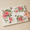 Papel de Seda Opapel Flor Rosas Borboleta 30x45cm para Decoupage e Artesanato 2483 - Opa