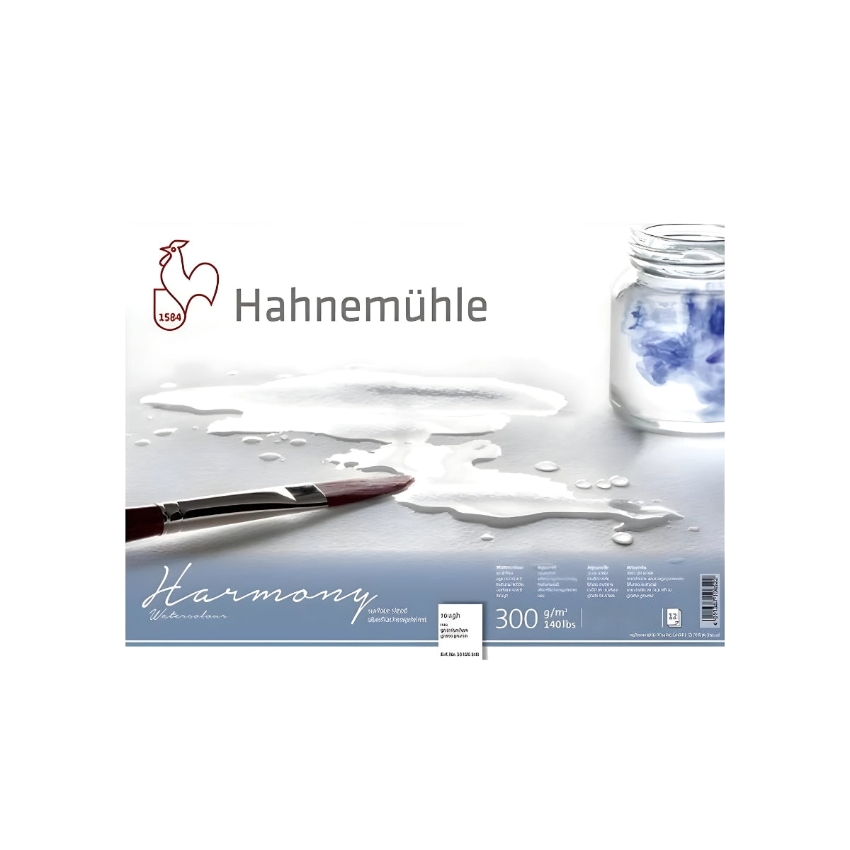 Bloco de Papel para Aquarela Hahnemühle Harmony 300g/m² Textura Rugosa Com 12 Folhas