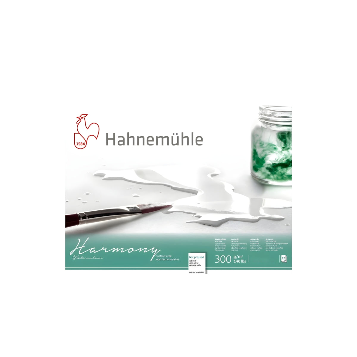 Bloco de Papel para Aquarela Hahnemühle Harmony 300g/m² Textura Satinada Com 12 Folhas