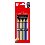 Estojo Lápis de Cor Ecolápis Metallic 10 Cores - Faber-castell 120410g