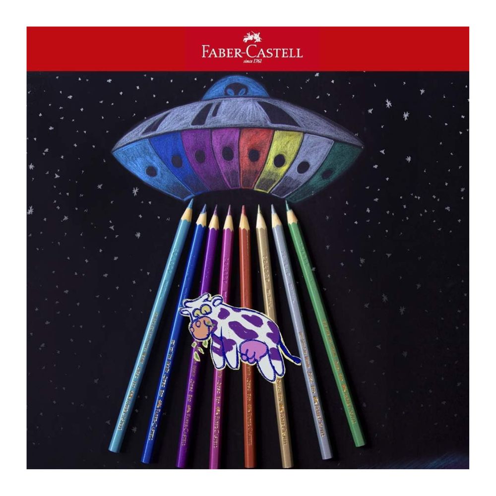 Estojo Lápis de Cor Ecolápis Metallic 10 Cores - Faber-castell 120410g