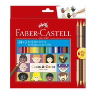 Estojo Lápis de Cor Ecolápis 24 Cores - Faber-castell 120124cc