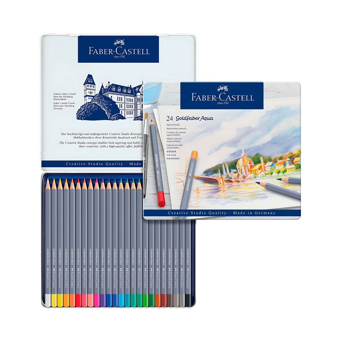 Estojo Lápis de Cor Aquarelável Goldfaber 24 Cores - Faber-castell 114624
