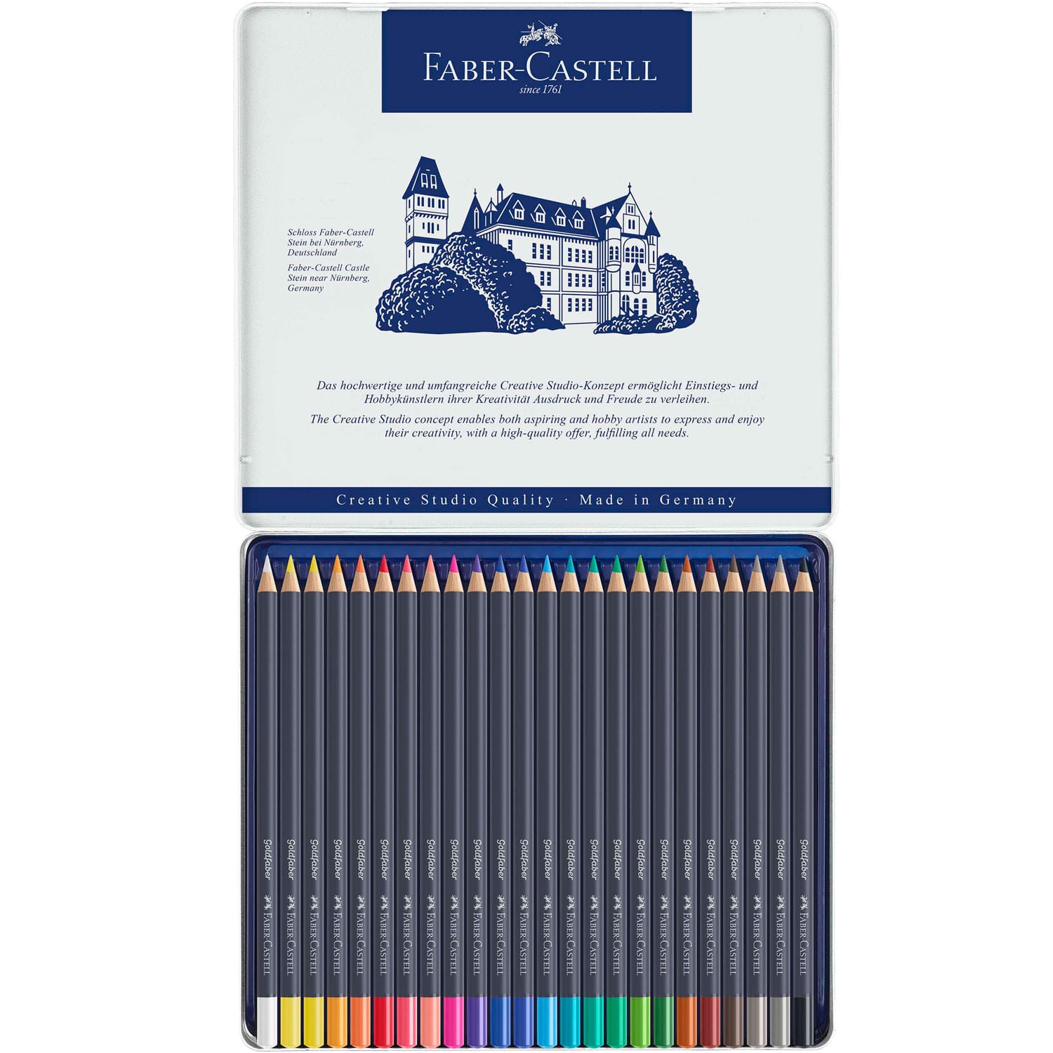 Estojo Lápis de Cor Permanente Goldfaber 24 Cores - Faber-castell 114724