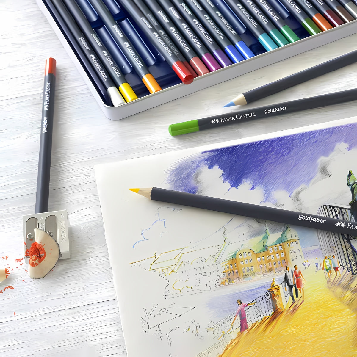 Estojo Lápis de Cor Permanente Goldfaber 24 Cores - Faber-castell 114724