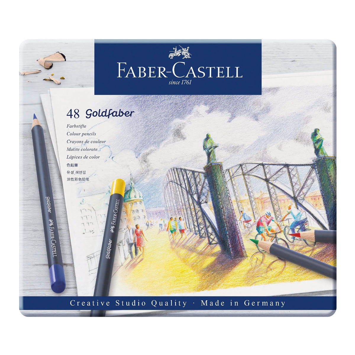 Estojo Lápis de Cor Permanente Goldfaber 48 Cores - Faber-castell 114748