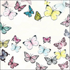 Guardanapo para Decoupage Ambiente 33x33cm com 20 Unidades - Borboleta Branca