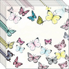 Guardanapo para Decoupage Ambiente 33x33cm com 20 Unidades - Borboleta Branca