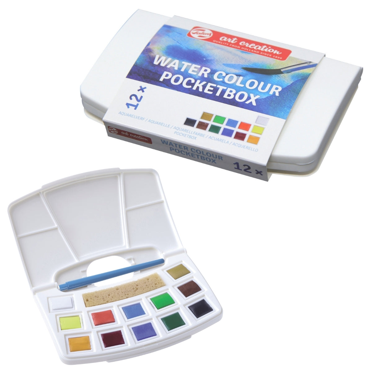 Estojo de Aquarela em Pastilhas Art Creation com 12 Cores - Royal & Talens 9022112m