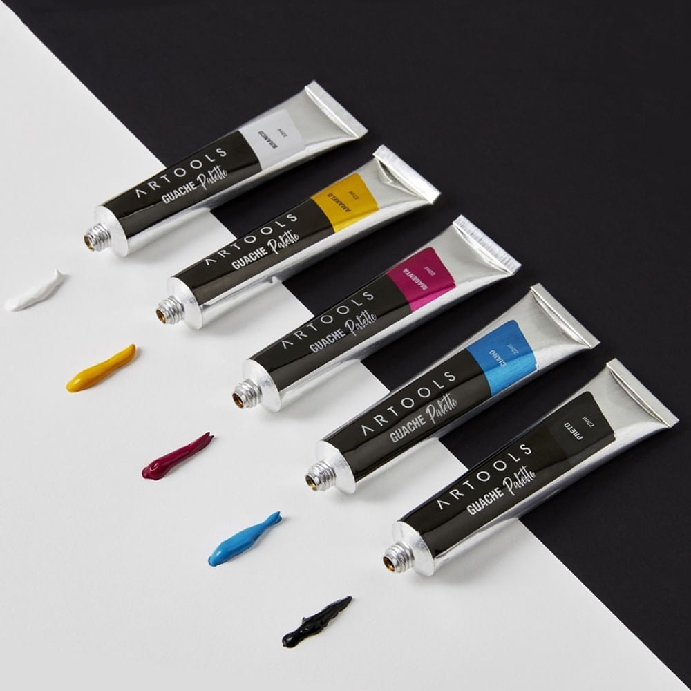 Estojo Tinta Guache Palette 22ml com 5 Cores Artools 610634  