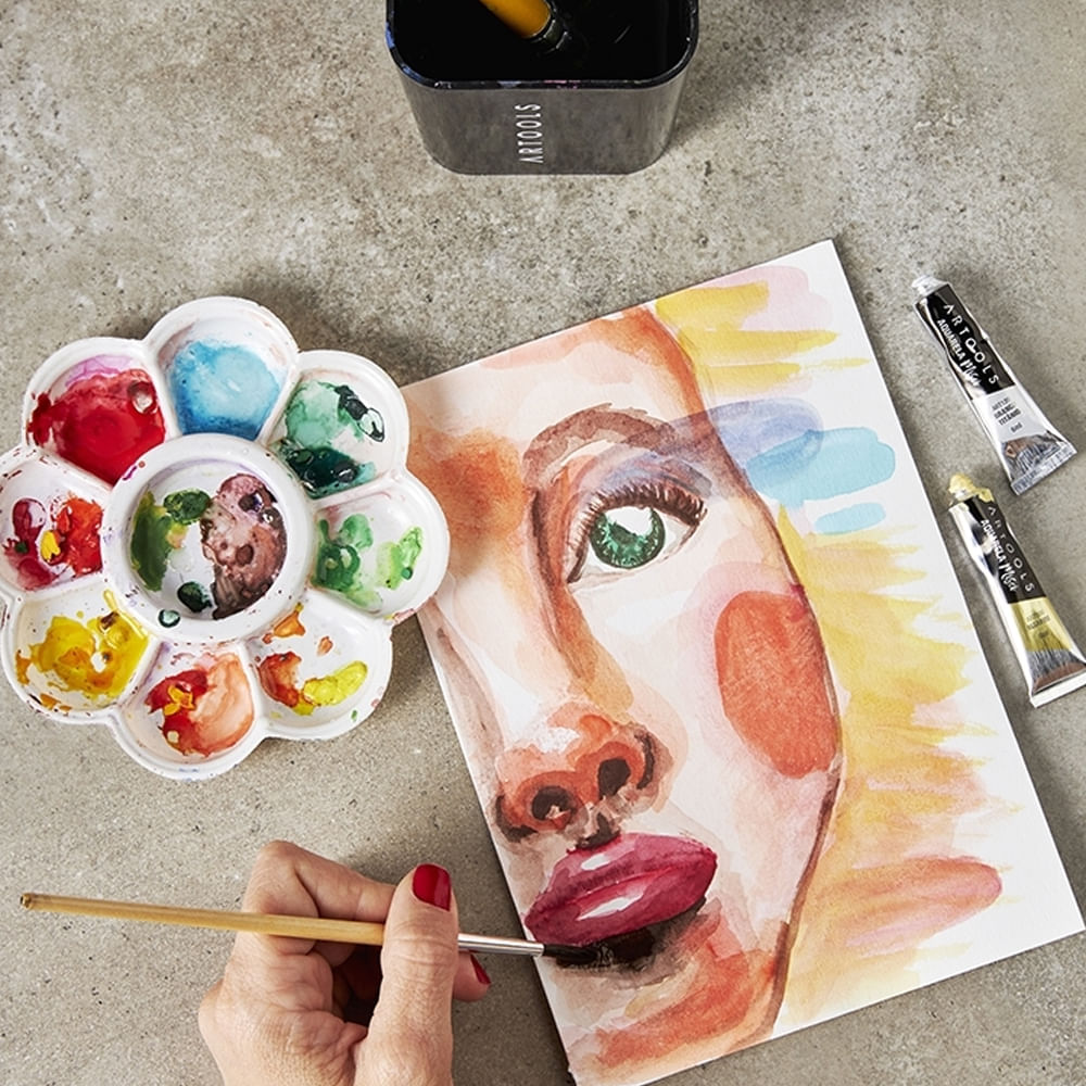 Estojo Tinta Aquarela Misci Bisnaga 6ml com 12 Cores Artools 610610  