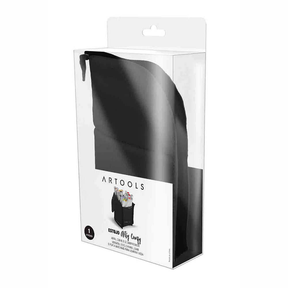Estojo Artsy Comfy Preto Artools 610764  