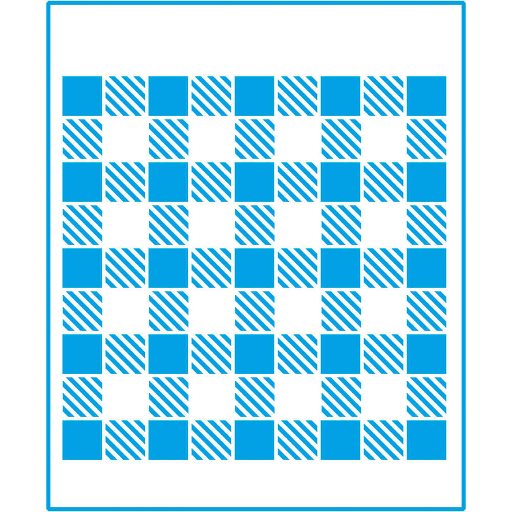 Stencil Médio Xadrez Iii 17x21cm para Pintura Decorativa e Artesanato Stm-559 - Litoarte