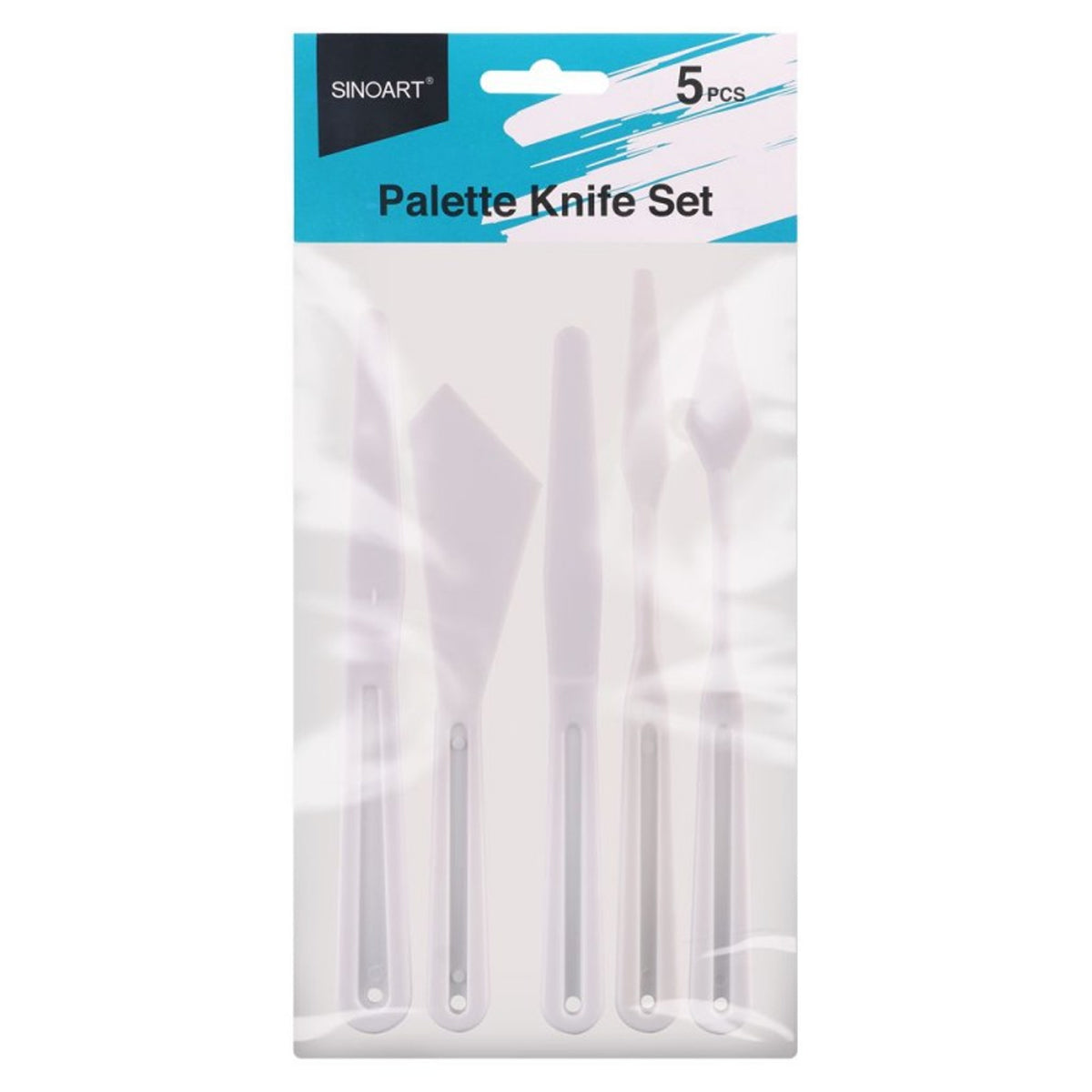 Kit Espátula Plástico Sinoart com 5 Peças