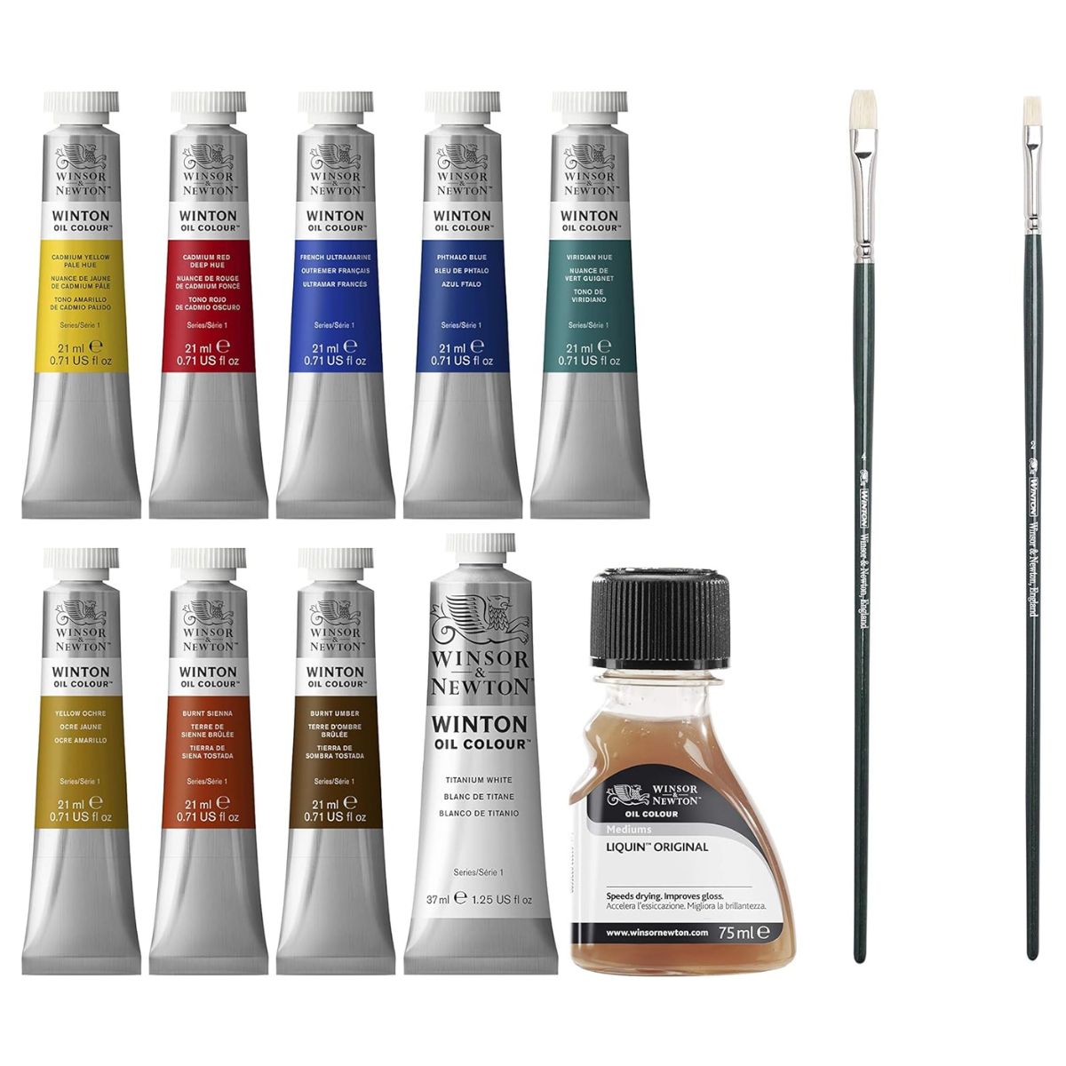Estojo Tinta Óleo Winton Winsor & Newton com 12 Peças