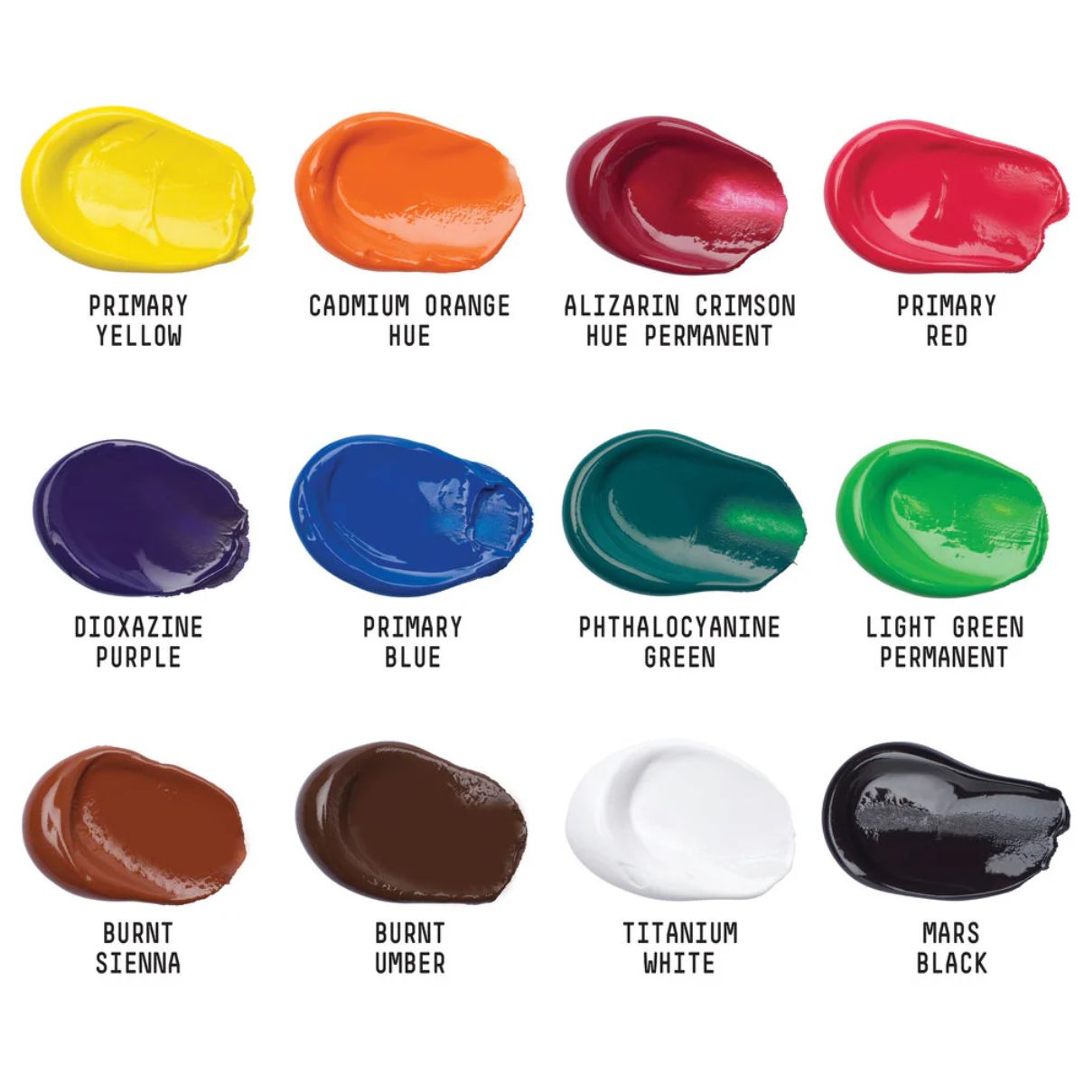 Estojo de Tinta Acrílica Liquitex Basics 22ml com 12 Cores