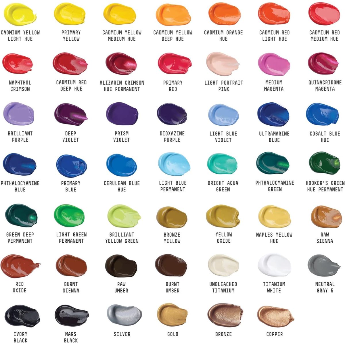 Estojo de Tinta Acrílica Basics Liquitex 22ml com 48 Cores