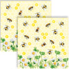 Guardanapo para Decoupage Ambiente 33x33cm com 2 Unidades - Abelhas & Trevos