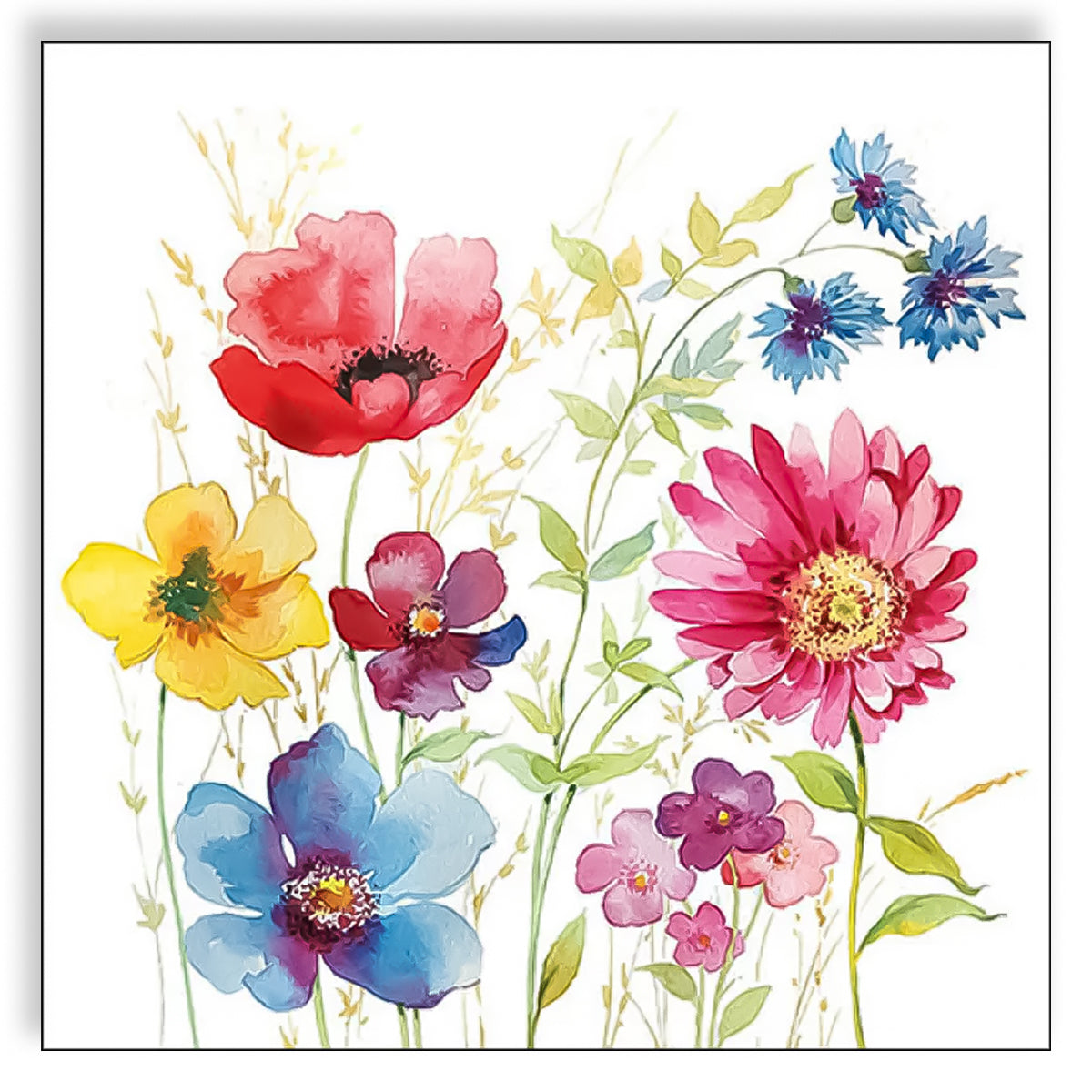 Guardanapo para Decoupage Ambiente 33x33cm com 2 Unidades - Papoulas