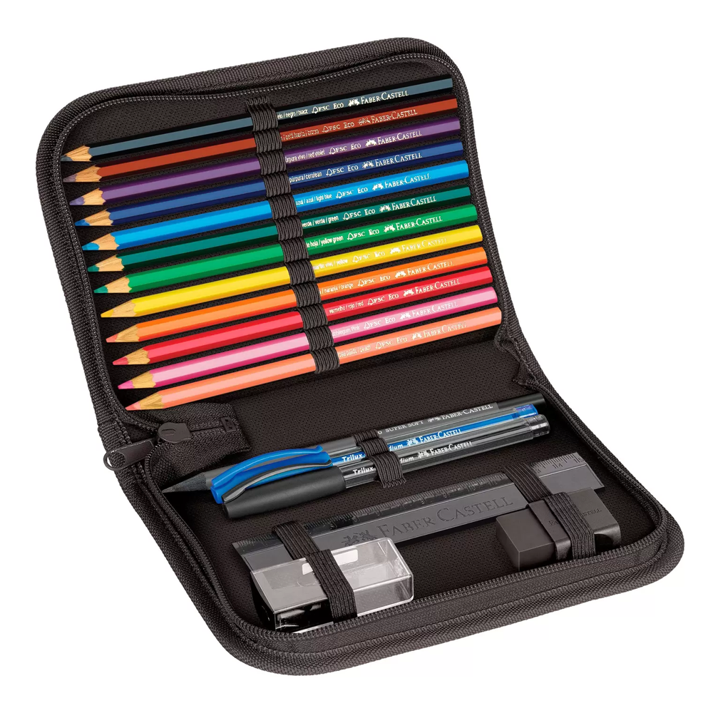 Estojo Escolar Nylon Cosmic - Faber-castell 18.2221