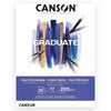 Bloco Canson Graduate Multi Técnica 200 g/m² 20 Folhas Branco