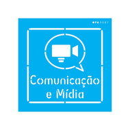 Stencil Opa 14x14cm - Profissões Comunicação e Mídia - 3087
