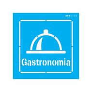 Stencil Opa 14x14cm - Profissões Gastronomia - 3108