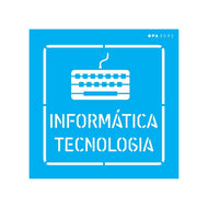 Stencil Opa 14x14cm - Profissões Informática - 3092