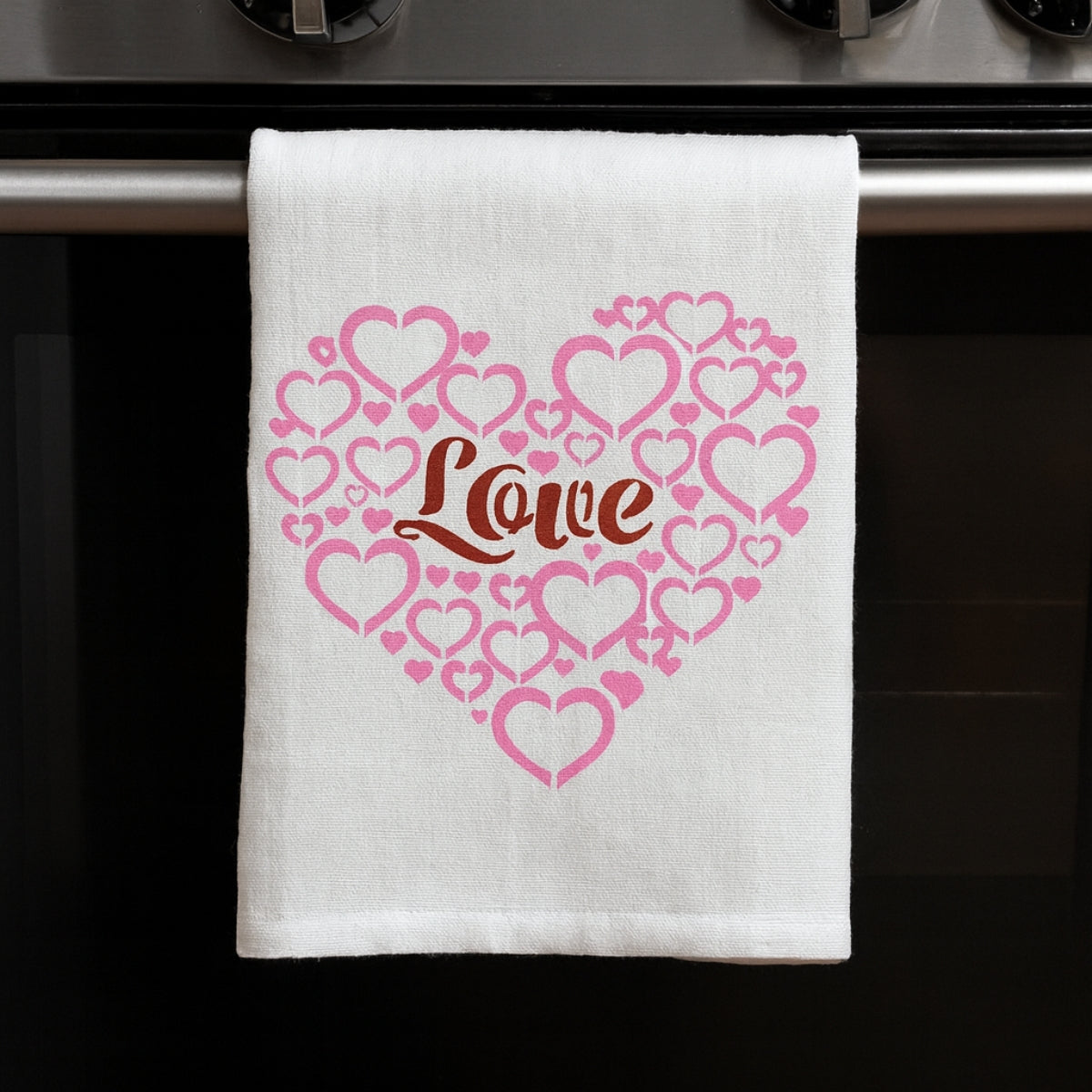 Stencil Opa 14x14cm - Coração Love - 3084