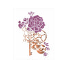 Stencil Opa 20x25cm - Steampunk Art Rosa e Engrenagem - 3116