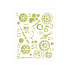 Stencil Opa 20x25cm - Steampunk Art Engrenagens - 3115