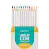 Estojo Lápis Madeira Leoclean com 12 Cores - Leo & Leo 72111