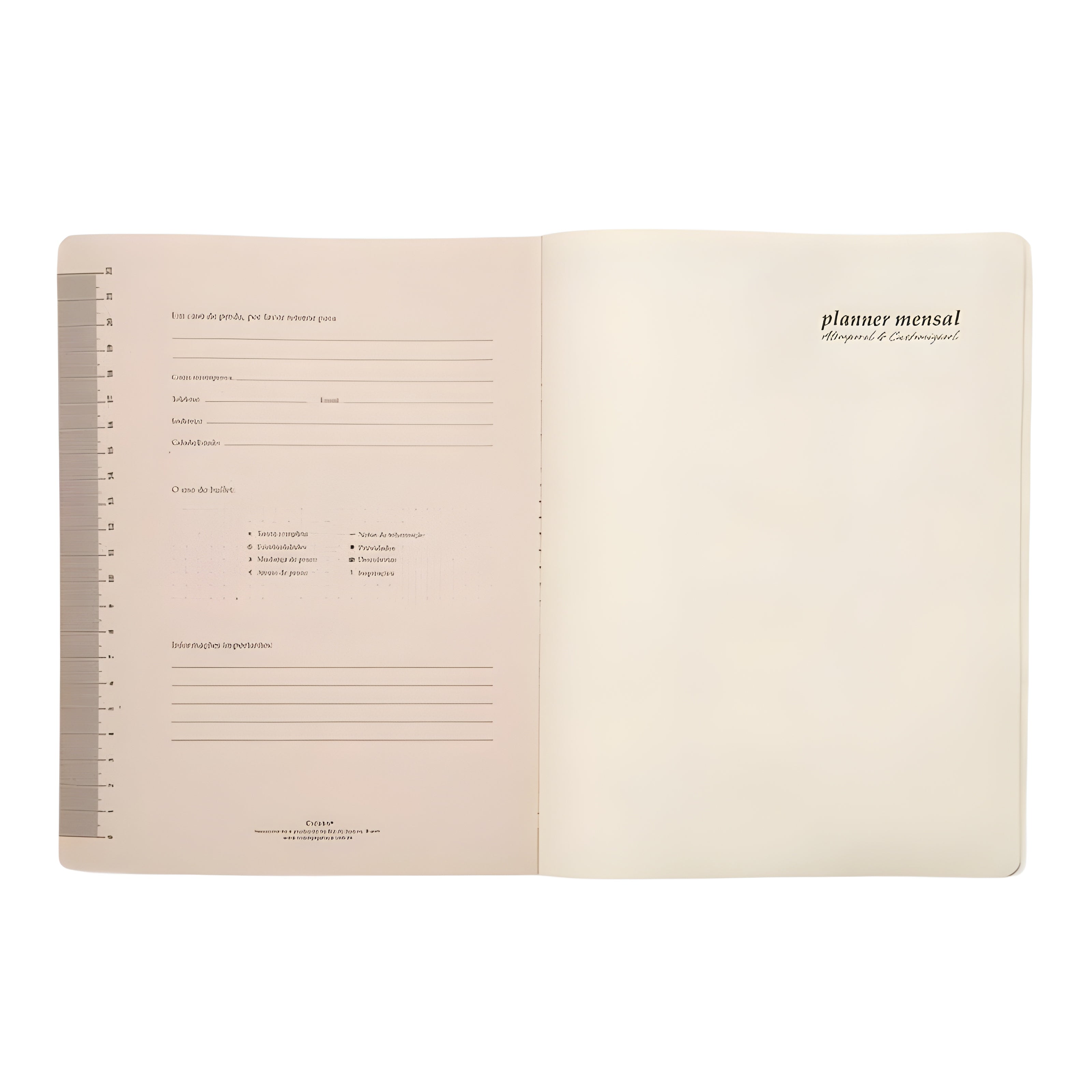 Agenda Planner Classica Cicero Planejamento 19x25 Preta
