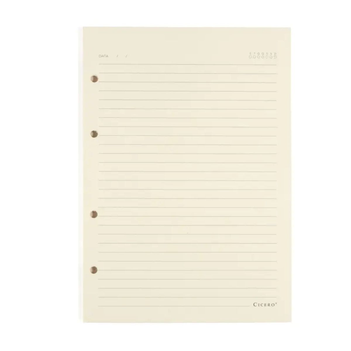 Refil Caderno Criativo Cicero 17x24cm Pólen Pautado com 40 Folhas