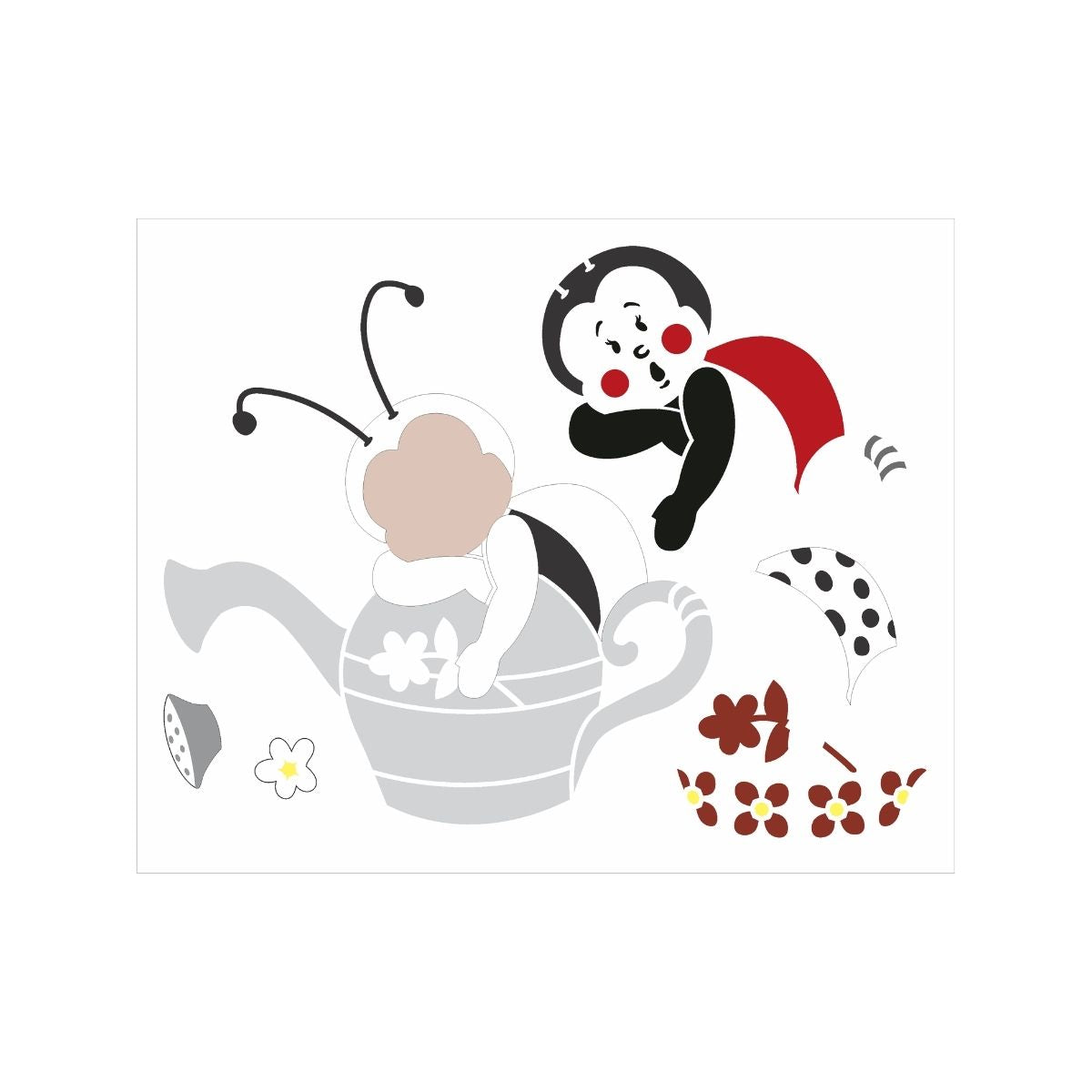 Stencil Opa 20x25cm - Country Joaninha - 3056