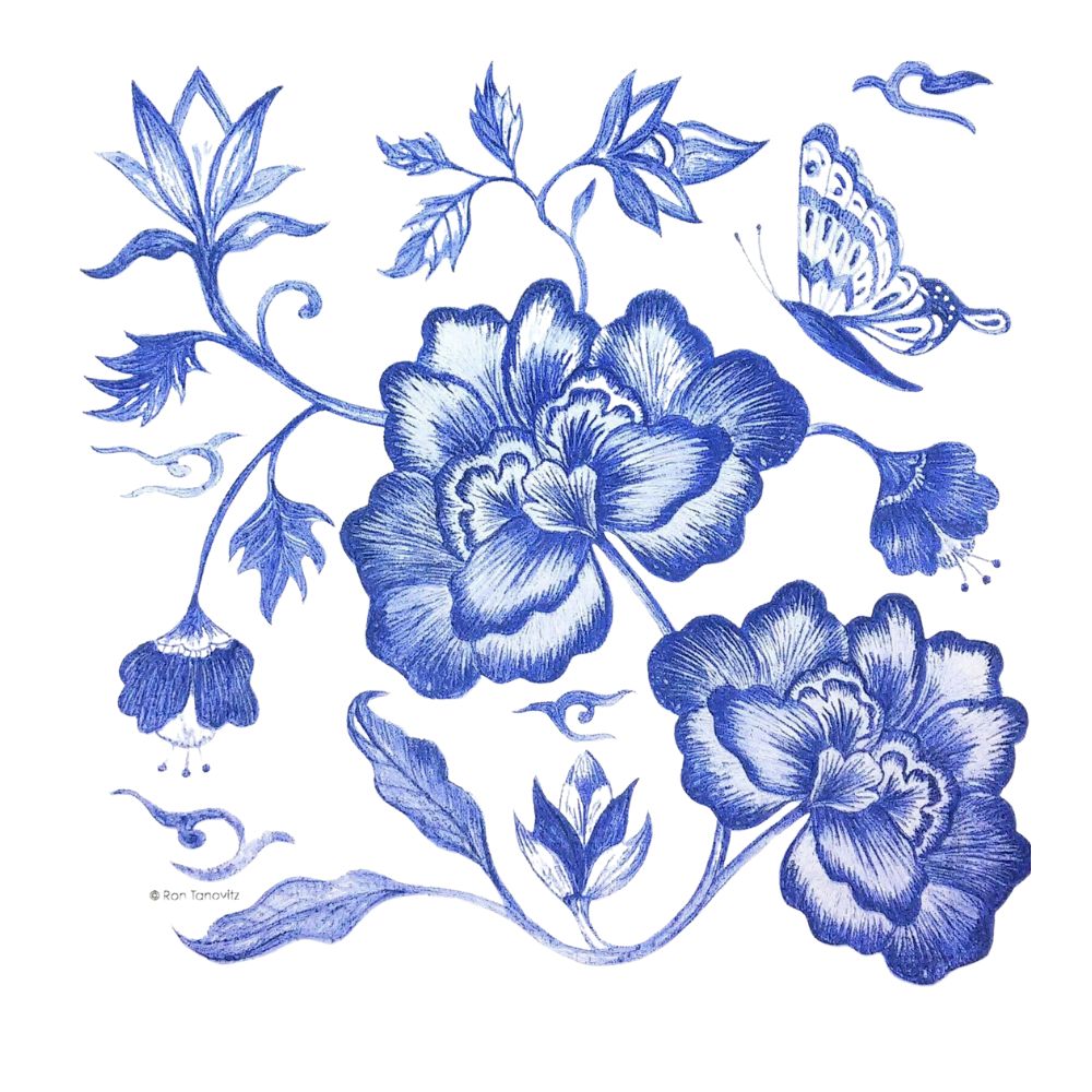 Guardanapo para Decoupage Paperdesign 33x33cm com 20 Unidades - Princess Peony