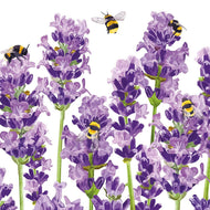 Guardanapo para Decoupage Ambiente 33x33cm com 20 Unidades - Abelhas e Lavanda