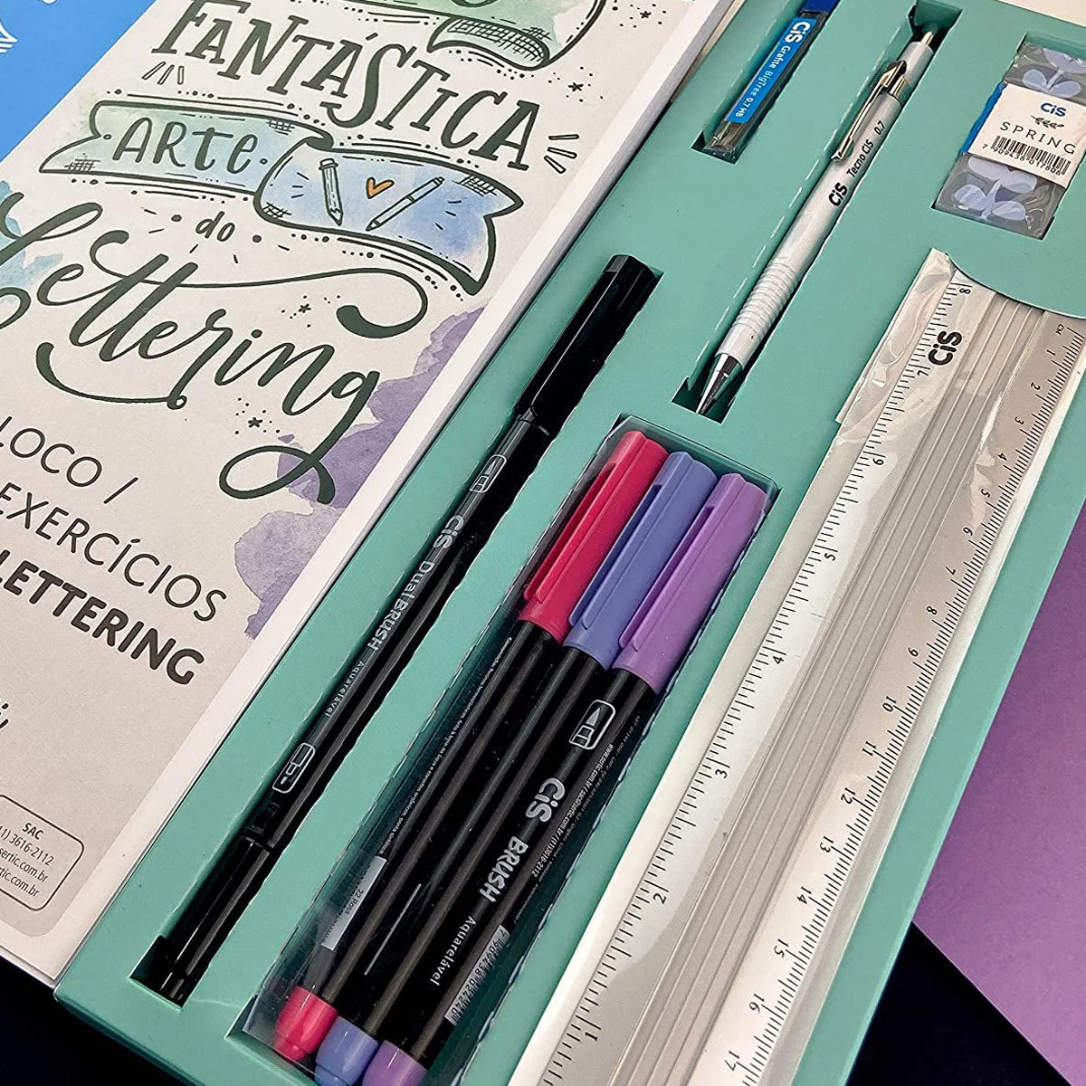 Estojo Básico para Brush Lettering com 9 Peças - Cis