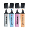 Estojo Marca Texto Boss Stabilo 5.0Mm com 04 Cores Pastel - 527706