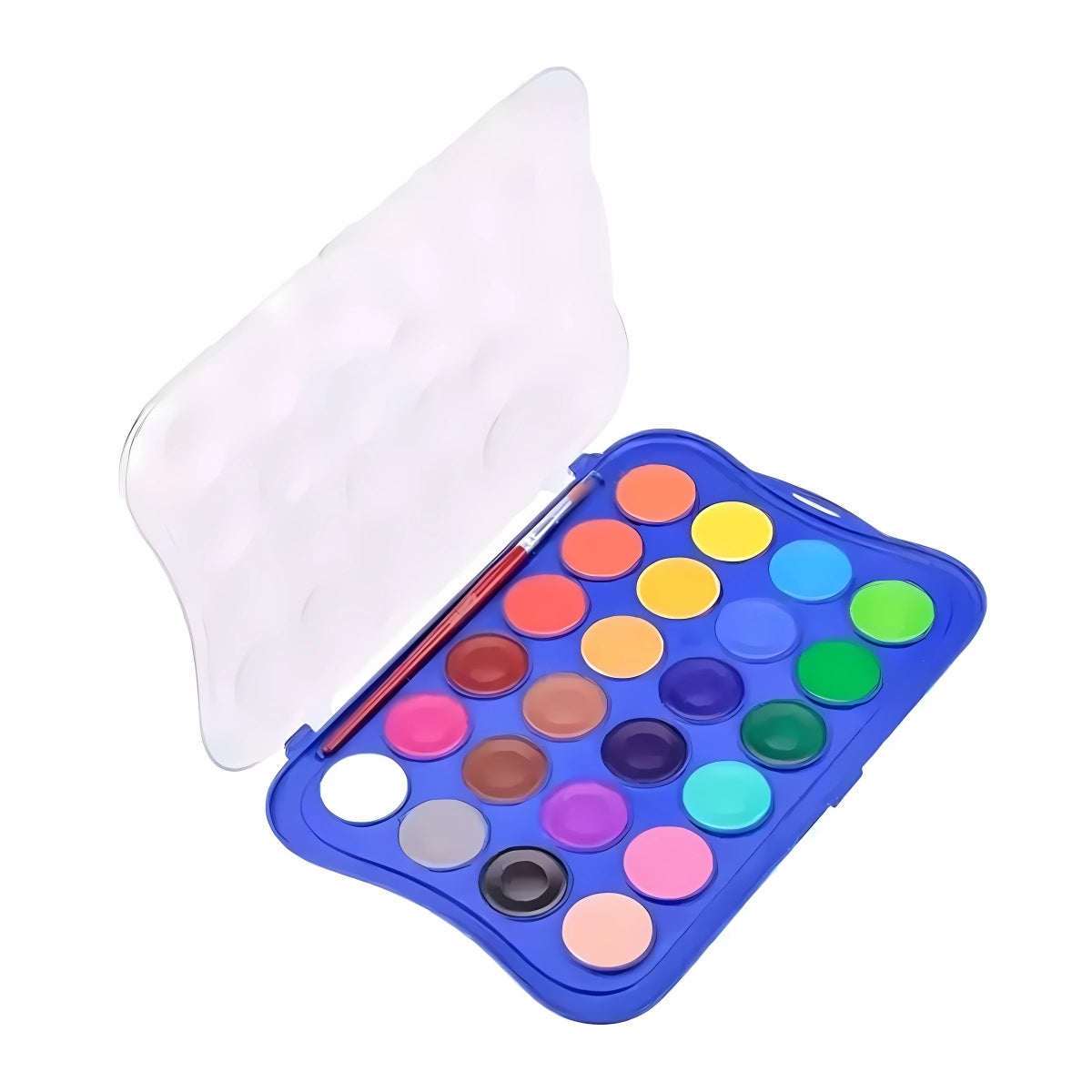 Estojo de Tinta Aquarela em Pastilha Mini Giotto 24 Cores 23mm com Pincel 352600