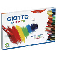 Estojo de Giz de Cera Giotto Pastel Oleoso Maxi 48 Cores 293200
