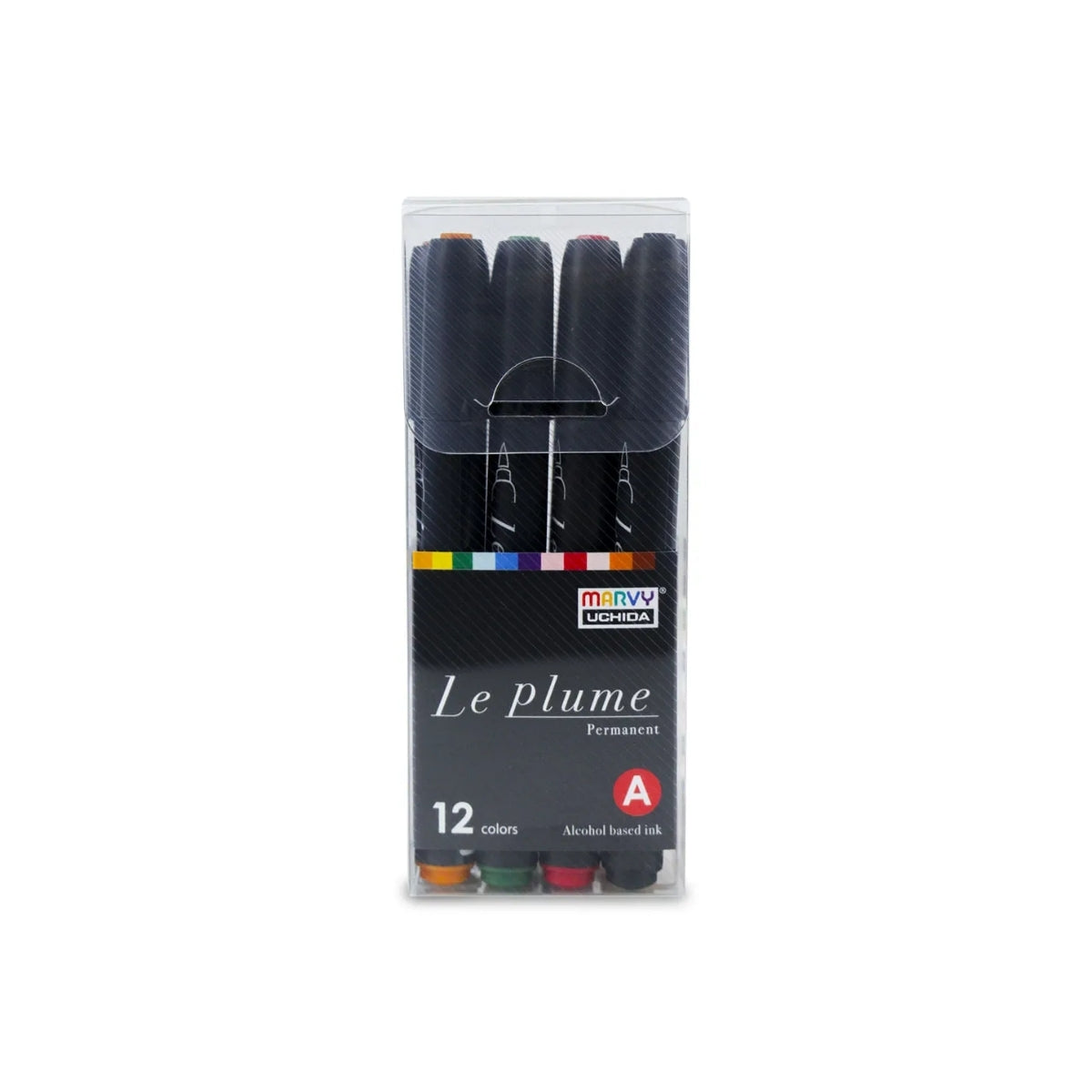 Estojo Marcador Artistico Permanente Le Plume Cores 12 - Marvy Uchida