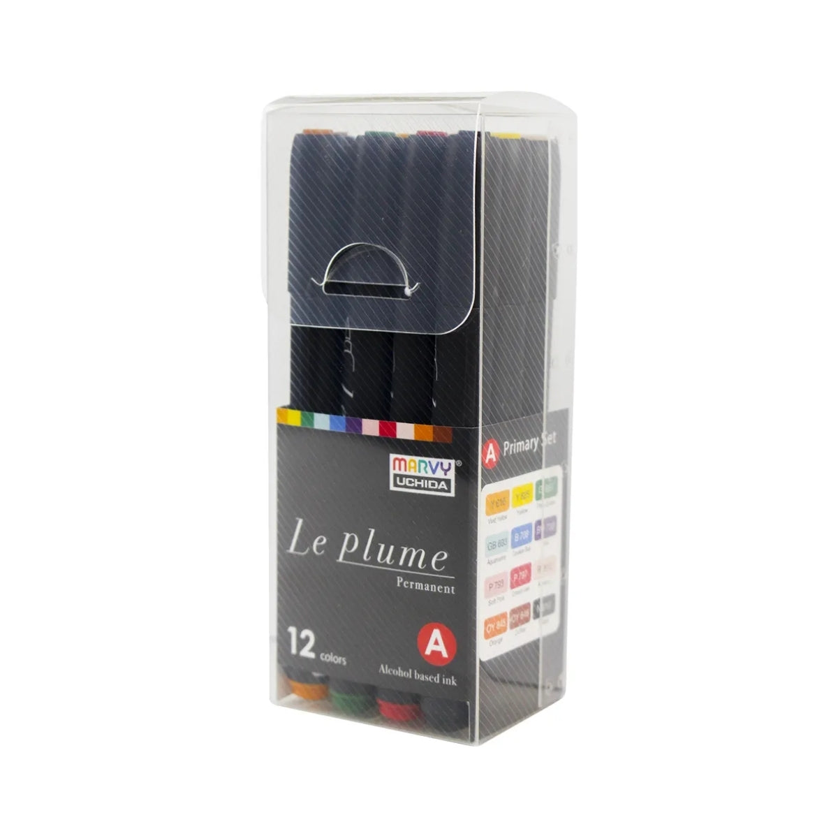 Estojo Marcador Artistico Permanente Le Plume Cores 12 - Marvy Uchida