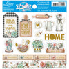 Die Cuts Apliques Recortados em Papel C Hot Stamping Coleção Country 15,1x13,1cm para Scrapbook e Scrapdecor Ldch-007 - Litoarte