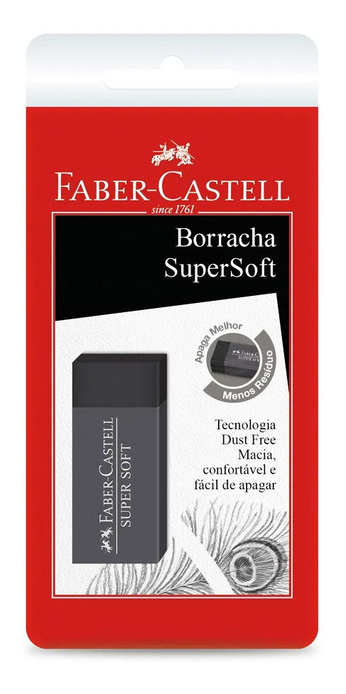 Borracha Super Soft com 2 Unidades - Faber-castell Sm Kit