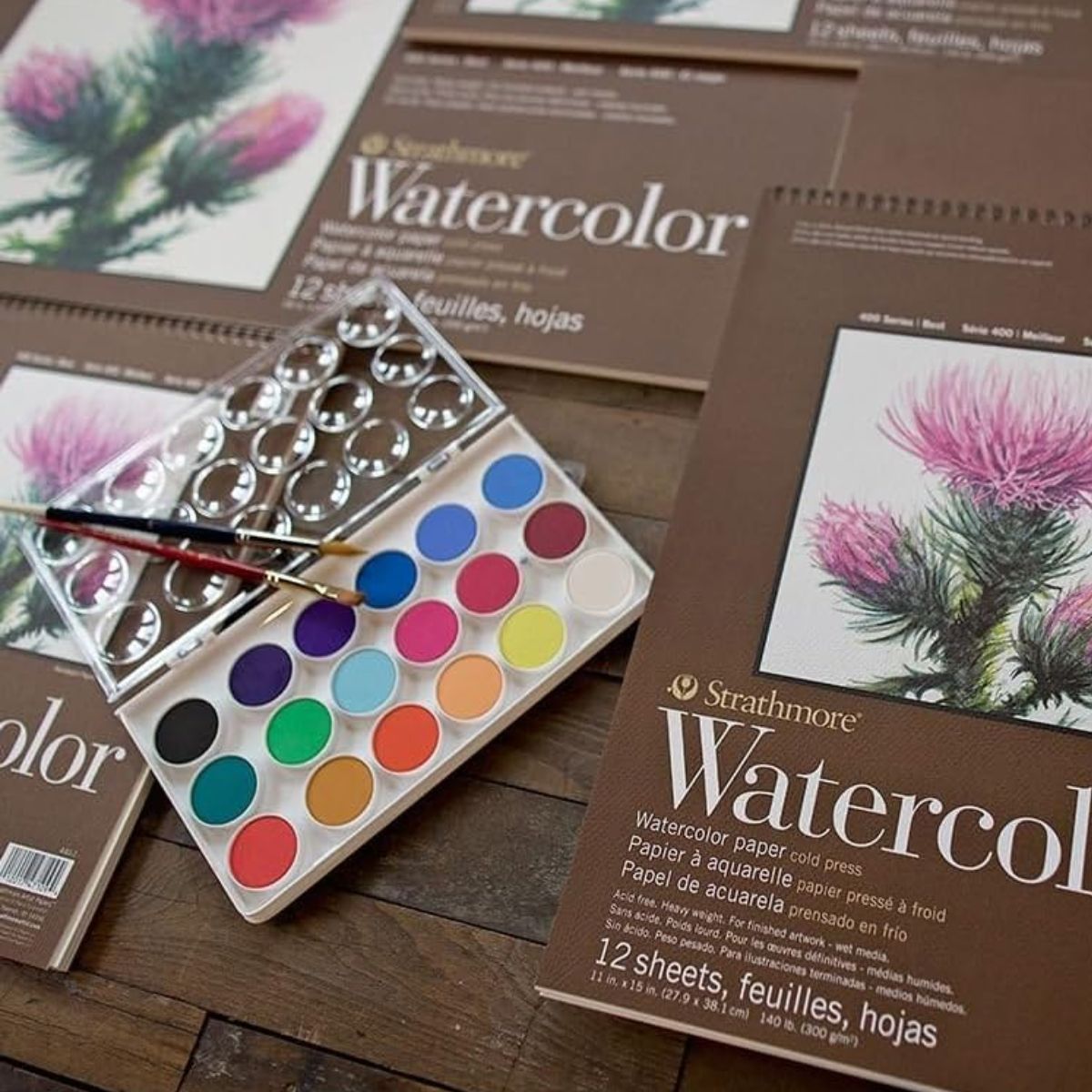 Bloco Papel Strathmore Aquarela 300g 30,4x45,7cm 12 Folhas